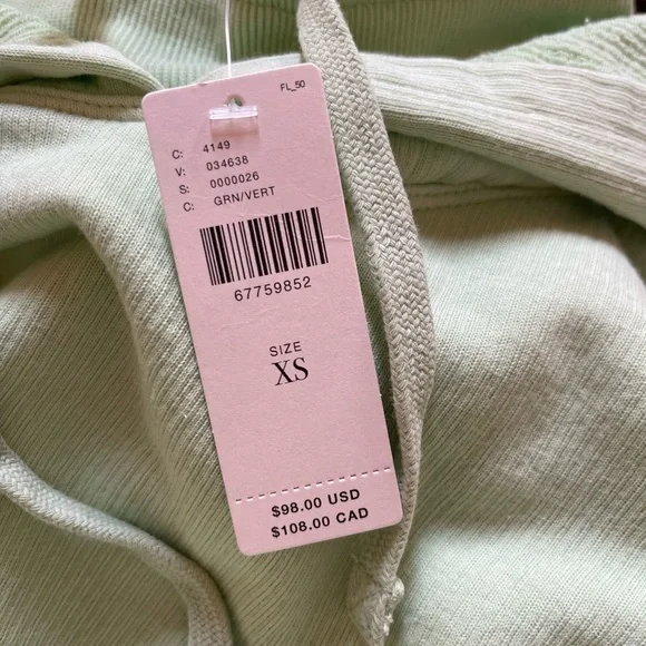 Anthropologie NWT 100% Cotton size XS yet oversized fit soft hoodie - Picture 12 of 15